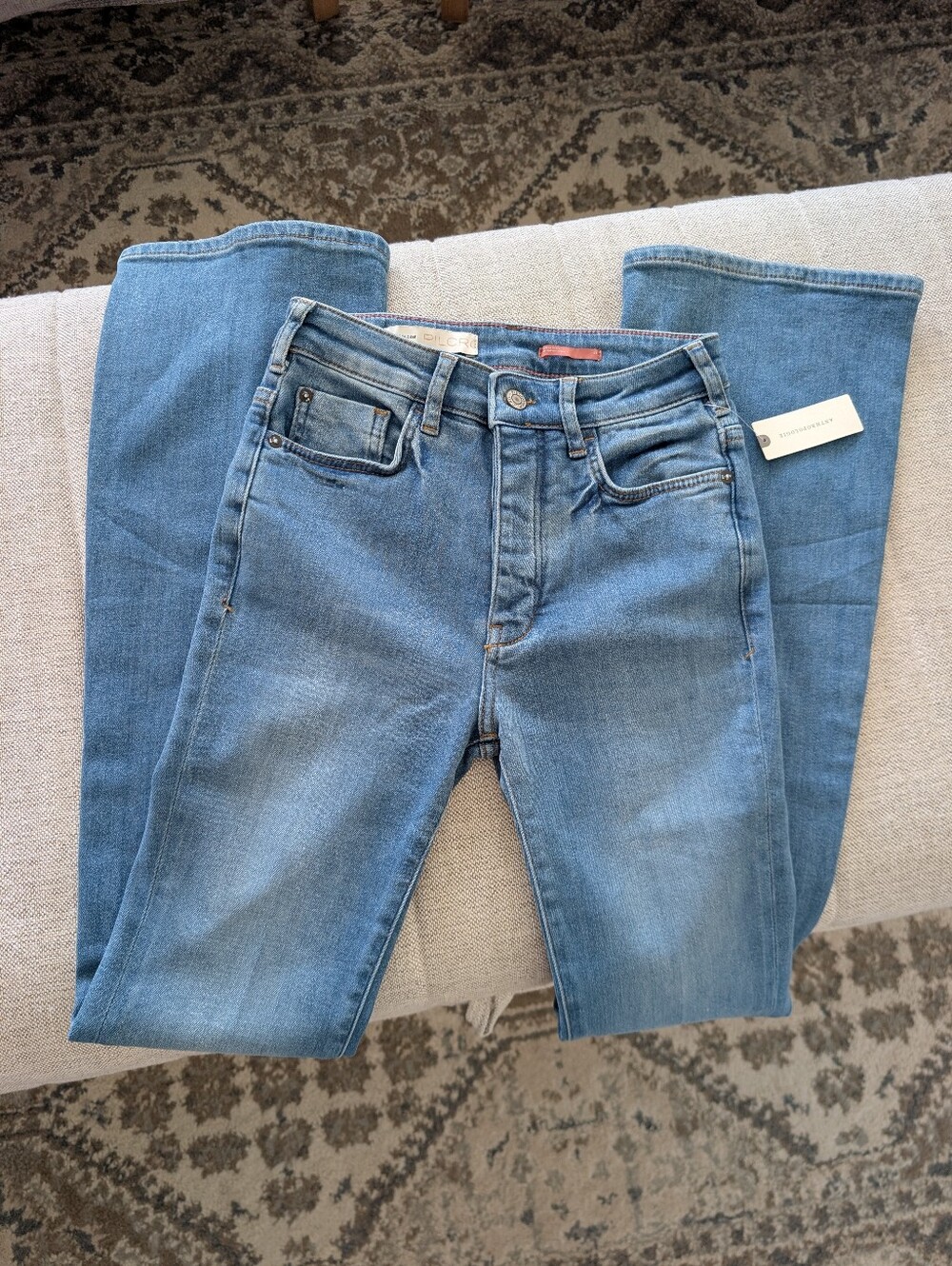 Anthropologie Pilcro Mid-Rise Denim Medi Flare Jeans Size 24 NWT